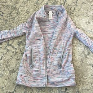 IVIVVA Perfect Your Practice Girls Activewear Running Workout Jacket Grey Sz 6